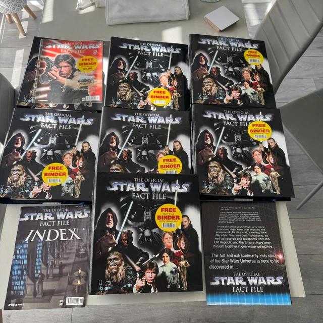 DEAGOSTINI THE OFFICIAL Star Wars Fact File 1-140 Issues x7