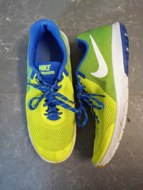 Nike Flex Experience Rn 5 Yellow/Blue Running Shoes Size Uk 10 Eur 45