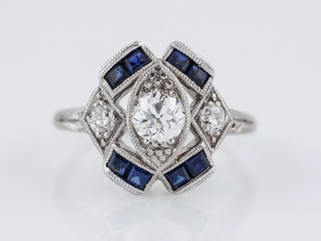 2 Carat Round Cut Lab-Created Diamond Victorian Vintage Art Deco Edwardian Rings