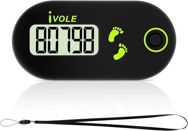 Contapassi Digitale 3D TaimeiMao - Mini Tracker Per Passi, Clip, Per Camminare, Corsa, Escursioni, Fitness