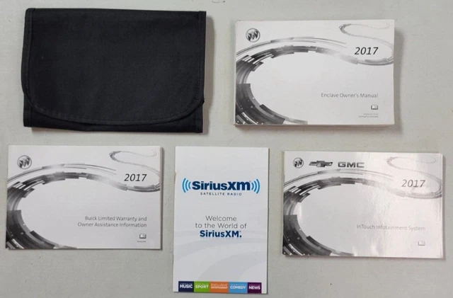OEM Original 2017 Buick Enclave Owners Manual with Supplements & Holder