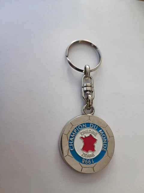 Porte-clés Football ZINEDINE ZIDANE Keychain vintage