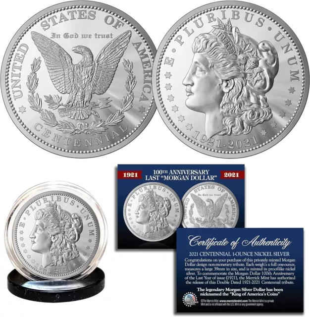 100th Anniversary of the Final Morgan Silver Dollar Coin with Certificate NAWEST