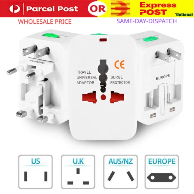 Universal International World Wide Multi Travel Plug Charger Adapter UK EU US AU