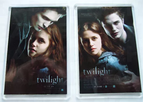 Twilight Pair Of Movie Poster Large Fridge Magnets