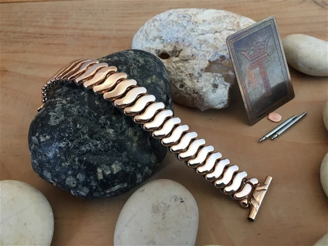 1950s USA Rose Gold Filled Premium New Old Vintage Watch Band JB Champion nos