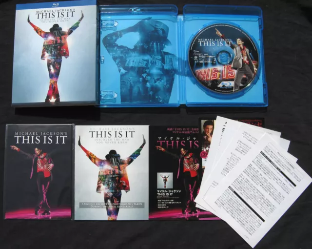 Michael Jackson Blu-Ray Disc THIS IS IT Film Movie Japanese Edition JAPAN 2010