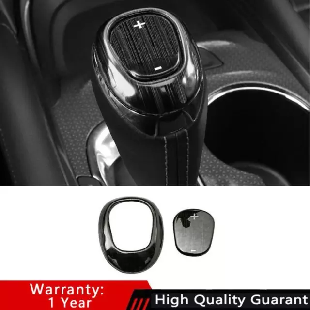 For Chevrolet Equinox Black Titanium 18-2021 Gear Shift Knob Head Cover Trim 2*