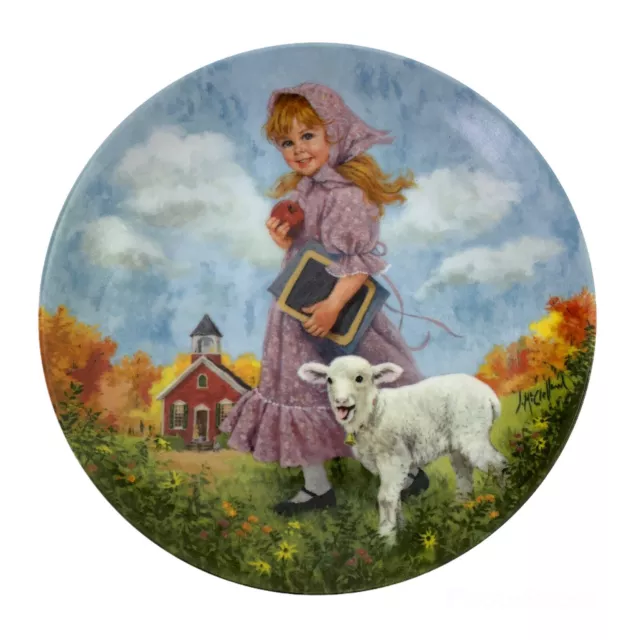 Reco MARY HAD A LITTLE LAMB Collectors Plate Mother Goose Series John McClelland