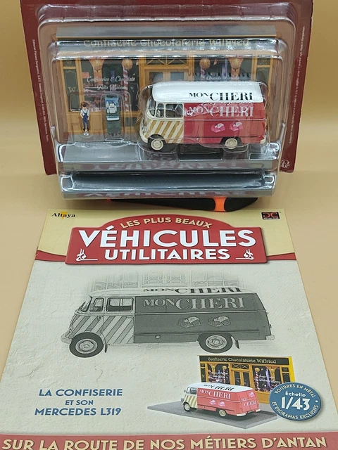 1/43 DIORAMA VÉHICULE Utilitaire N°53 Mercedes L319 La Confiserie mon Cheri neuf EUR 27,50