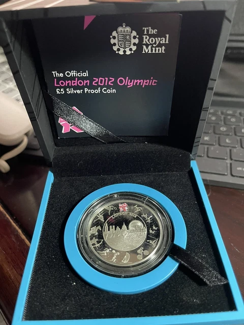 UK THE OFFICIAL London 2012 Olympic And Paralympic Silver Proof Coin £ ...