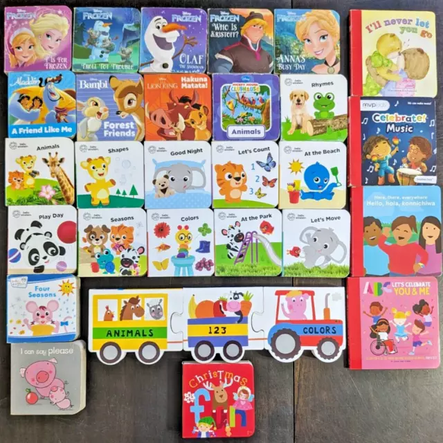 Huge 24 Lot Mini Small Board Books Disney Baby Einstein Kids Childrens Toddler