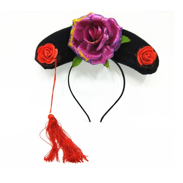 Cappello copricapo tradizionale della dinastia Qing berretto Royal Crown Performance Pr