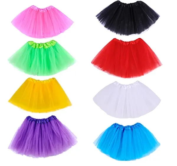 Kids Ladies 3 Layers Halloween Tutu Skirt Ballet Dance Fancy Dress Hen Party 3