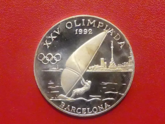 Andorra, 20 Diners, Olympische Spiele, 1989, Silber, original