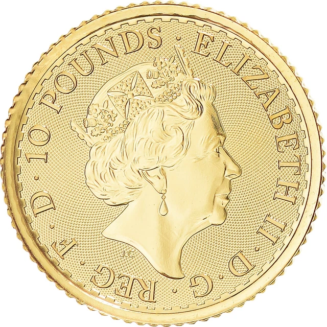 [#1171554] Coin, Great Britain, Elizabeth II, Britannia, 10 Pounds, 1/10 Oz, 202