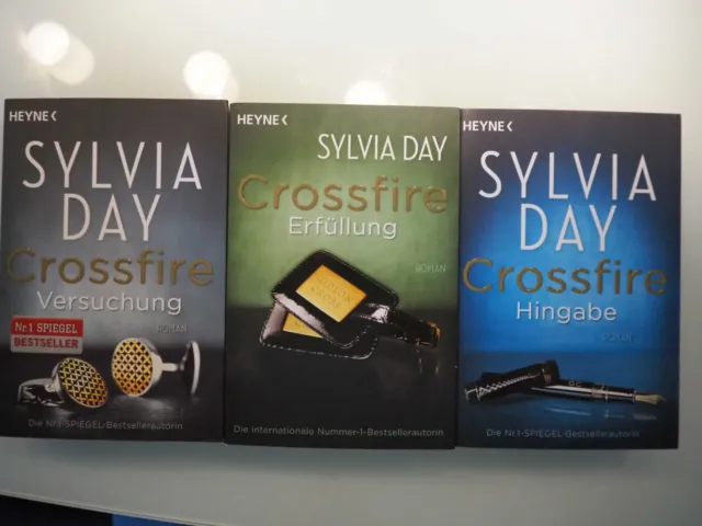 Buch Crossfire Band 1 3 4 Versuchung Erfüllung Hingabe Konvolut Sylvia Day ungel