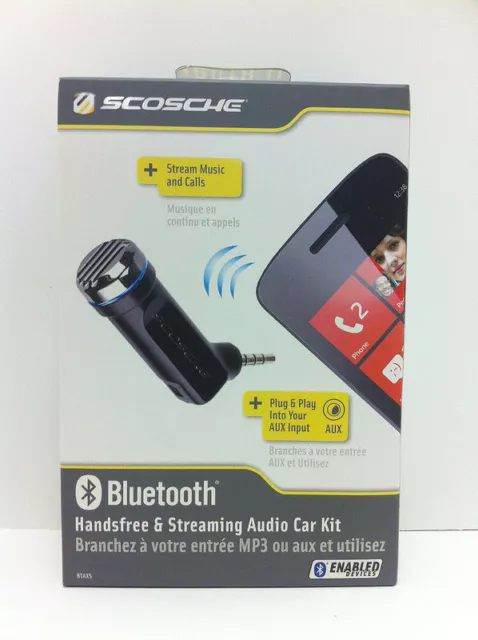 Scosche motorMOUTH II Bluetooth Handsfree Speakerphone Mic w/Streaming Audio Kit