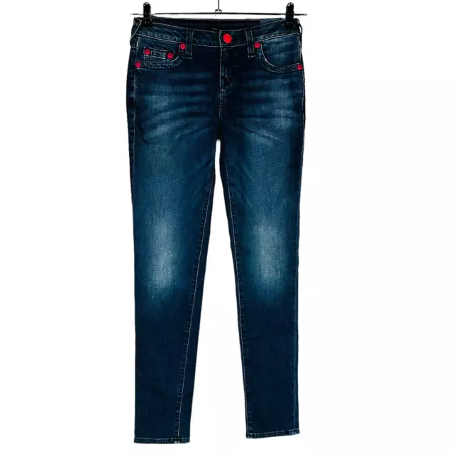 New True Religion Girls Sz 16 Casey Skinny Jeans Blue Pockets NWT