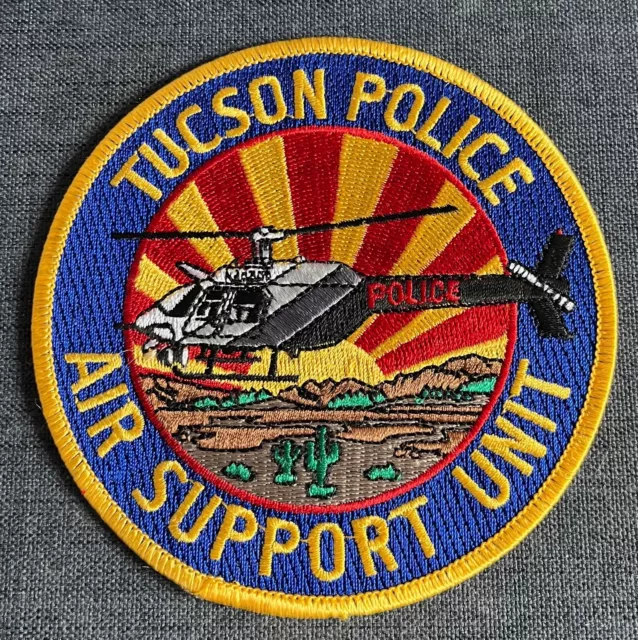 Tucson Arizona AZ Police Air Support Shoulder Patch Pre-owned Unsewn Vintage