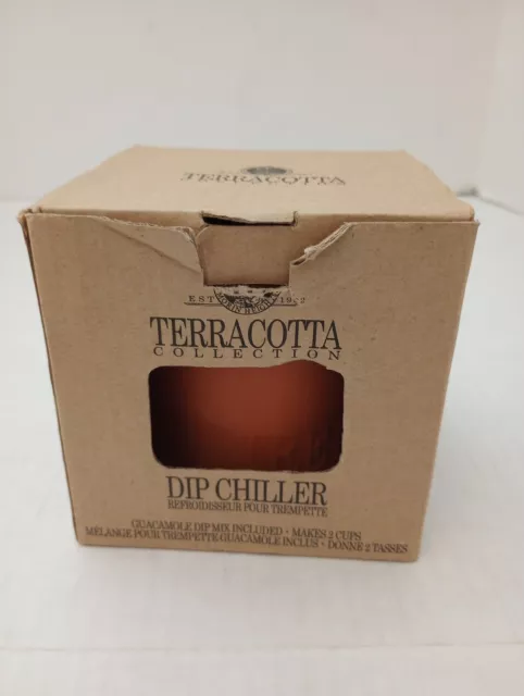 NIB Gourmet Village 2 Cup Terracotta Dip Chiller