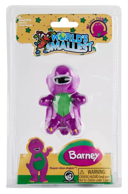 World's Smallest BARNEY The Purple Dinosaur Childs TV Stuffed Lyons Plush Doll