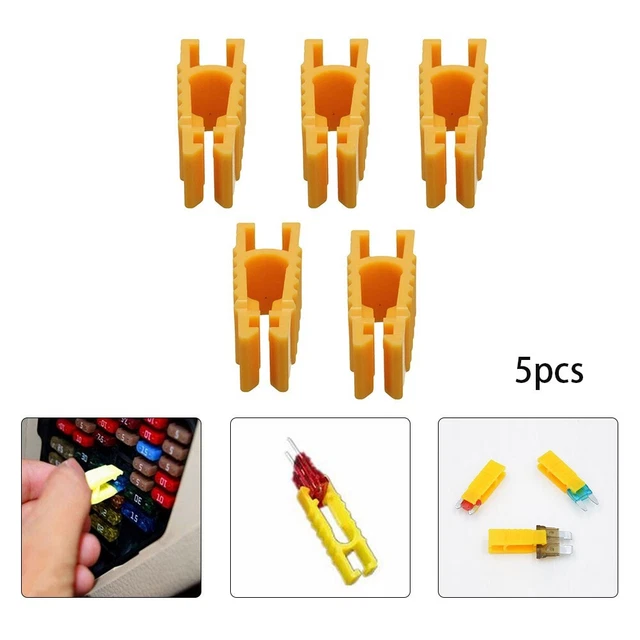 Brand New Fuse Puller Yellow Blade Fuse Blocks Fuse Clip Mini Remover Tools