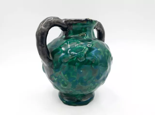 JÉRÔME MASSIER VALLAURIS - ceramic handle vase - mid-20th century $23. ...