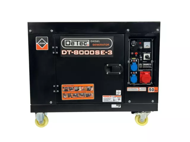 Dieselgenerator Stromerzeuger 3-Phasen 6500W 400V Starkstrom Notstromgenerator