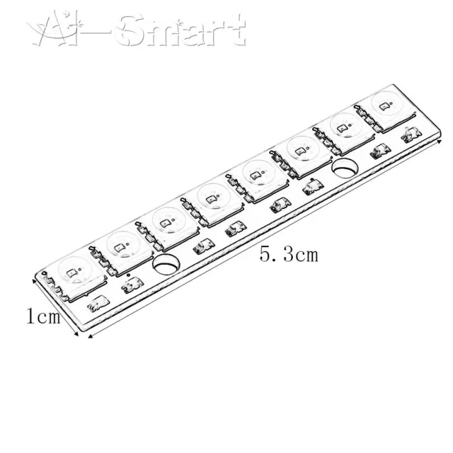 WS2812 LED Strip 5050 RGB 1 8 12 16 24 64 bit LED Ring/Square Lamp Light Module 3