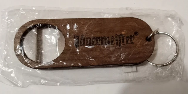 Jagermeister Keychain Bottle Opener - Wood And Metal