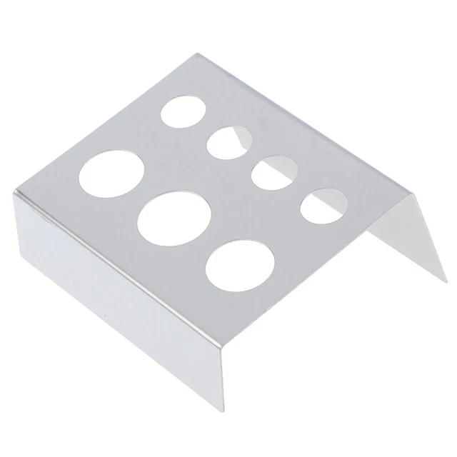 Contenitore 7 fori supporto per tatuaggi pigmento acciaio inox S foro tazza vetro tatuaggio * wl