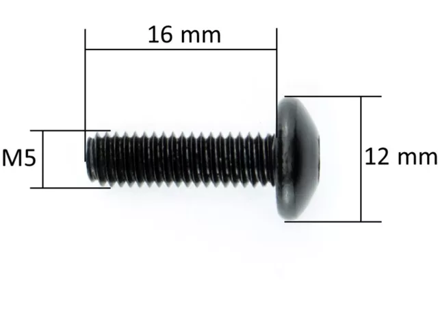 Linsenkopf Schrauben Aluminium Torx M5 M6 Alu eloxiert Linsenkopfschrauben 5 6mm 3