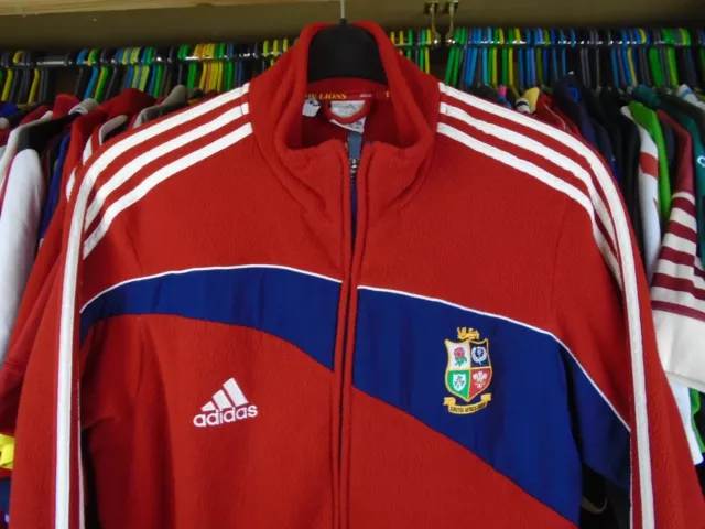 BRITISH IRISH LIONS SOUTH AFRICA 2009 adidas RUGBY FLEECE JACKET TOP LARGE 2