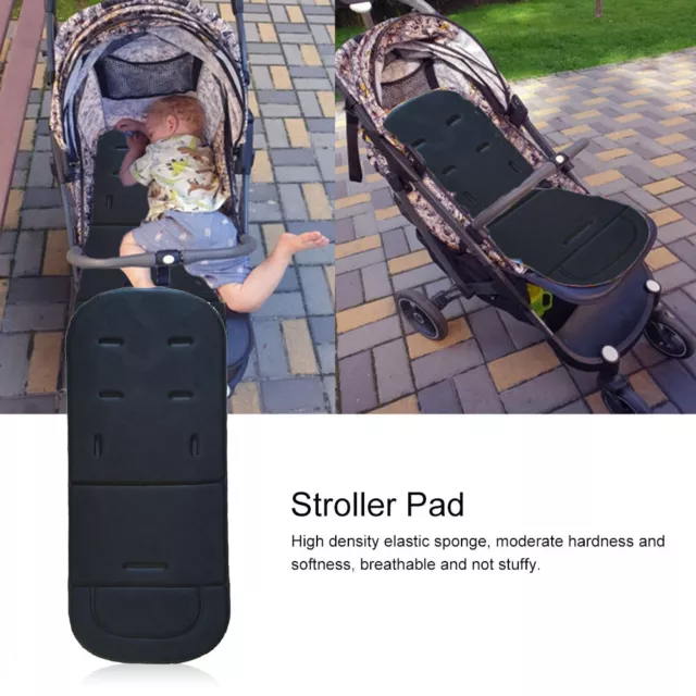 Baby Stroller Seat Cushion Four Seasons Kids Pushchair Trolley Pad (Black) 3