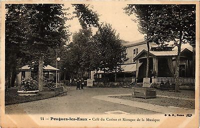 CPA Paugues-les-BAINS - Cafe du Casino et Kiosque de la Musique (293181)