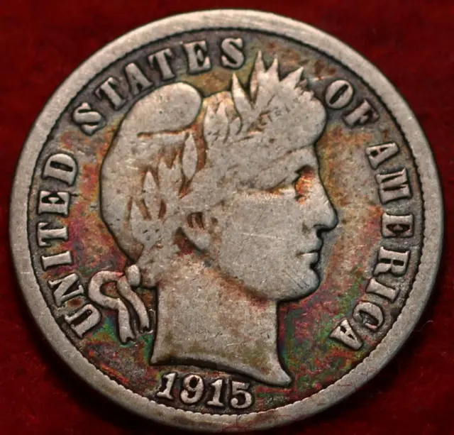 1915 Philadelphia Mint Silver Barber Dime