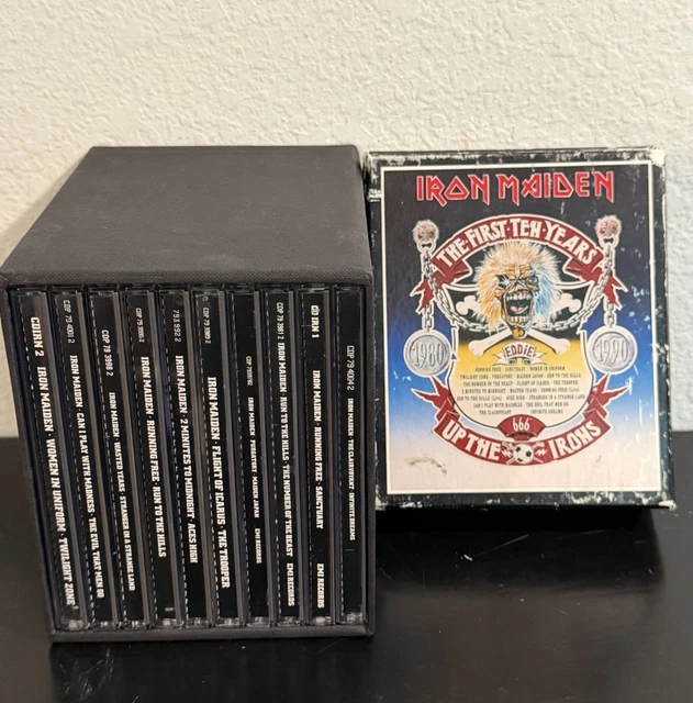 IRON MAIDEN THE First Ten Years Ltd Ed 10 CD Singles Compete Box