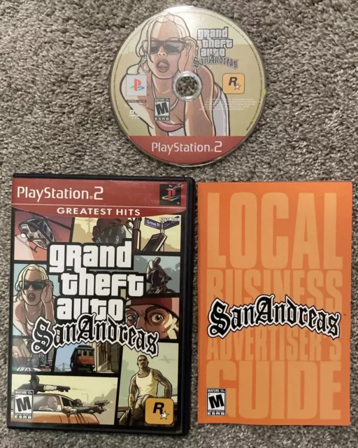 PS2 Playstation 2 GRAND THEFT AUTO: SAN ANDREAS WATA 9.6 Factory Sealed A++