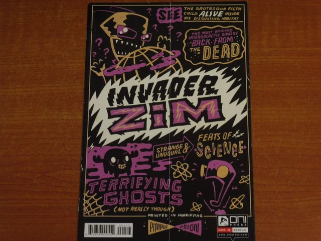 Oni Press Comics:  INVADER ZIM #1 Oct. 2015  Nickelodeon 3rd Print Variant Cover