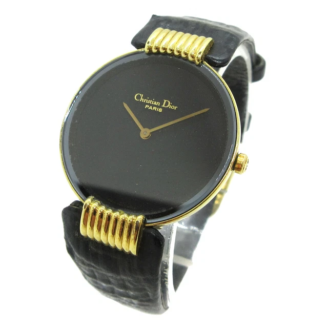 Christian Dior 461503 Black Moon Bagheera Wristwatch Watch Quartz Black 03957