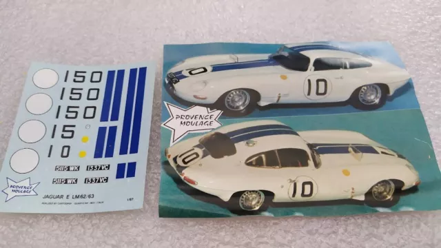 JAGUAR Type E 4ème Le Mans 1962  n°10  1/43 PROVENCE MOULAGE