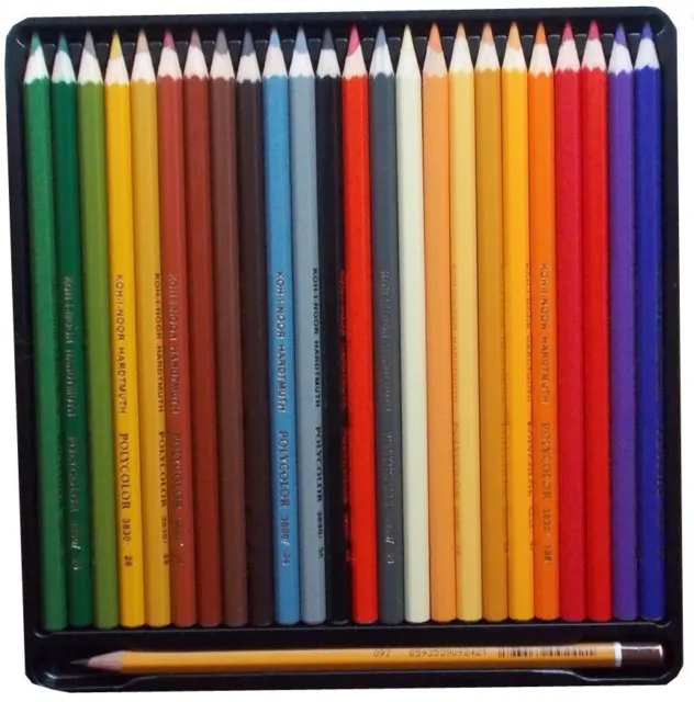 Crayons de couleur, 72 COLOURS POLYCOLOR KOH-I-NOOR 3837 PRIX SUPER 3