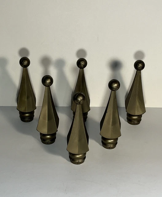 VINTAGE PLASTIC SPEAR FinialsFence FinialsCurtain Rod FinialsLot 6
