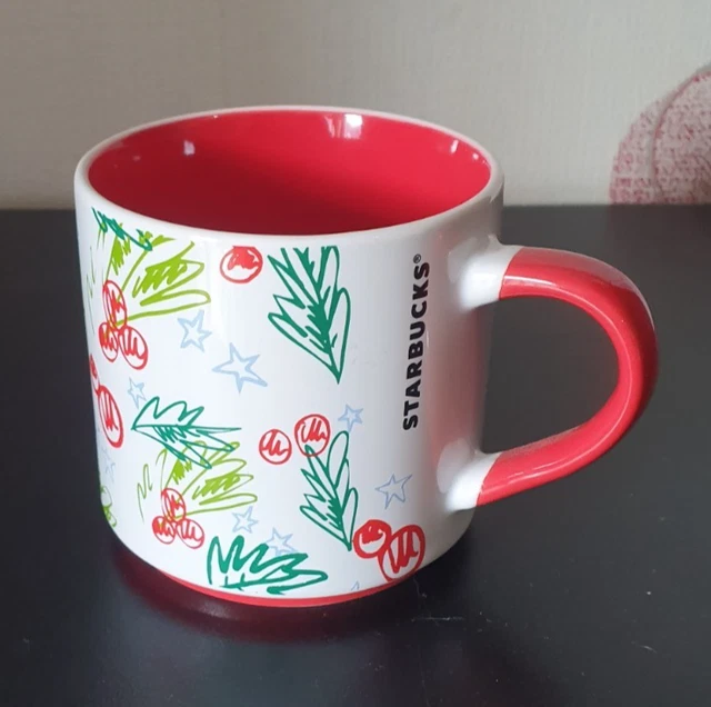 Mug Starbucks Collection Noël 2017 - Ours Polaire Motif - Dimensions 8 X 8 Cm - Occasion En Bon état
