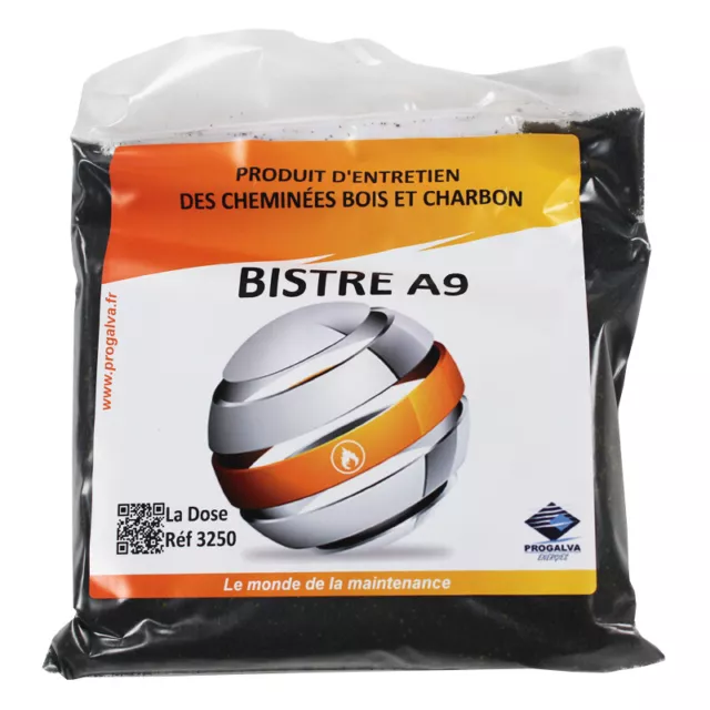 BISTRE A9 Produit d'entretien de cheminée - Sachet 450g.