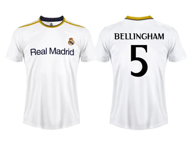 Camiseta 2ª Real Madrid Jude Bellingham 5 Niño 2023-2024 Manga Corta