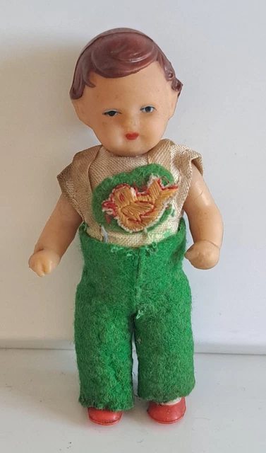 ANCIENNE PETITE POUPÉE en caoutchouc ARI 7cm EUR 15,18 - FR