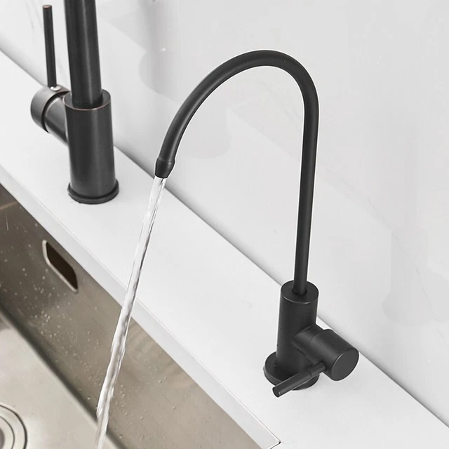 Grifo acondicionador de agua útil máquina de limpieza 1/4 pulgadas acero inoxidable