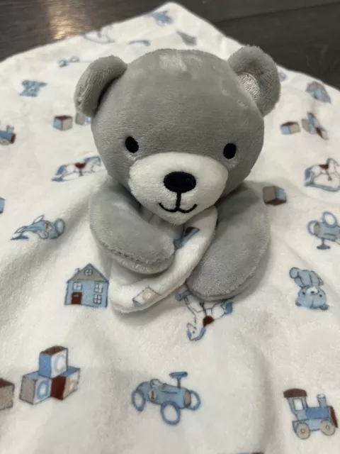 Kleine Muskatnuss Morrisons graue Bärenbettdecke UMARMUNG BABY Bettdecke - Spielzeugdesign